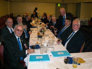Brethren from 5 Point Circle at the Festive Board Brethren from 5 Point Circle at the Festive Board