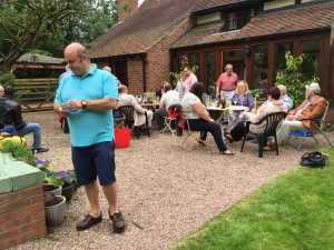 Garden Party host W.Bro. Howard Smith and guests